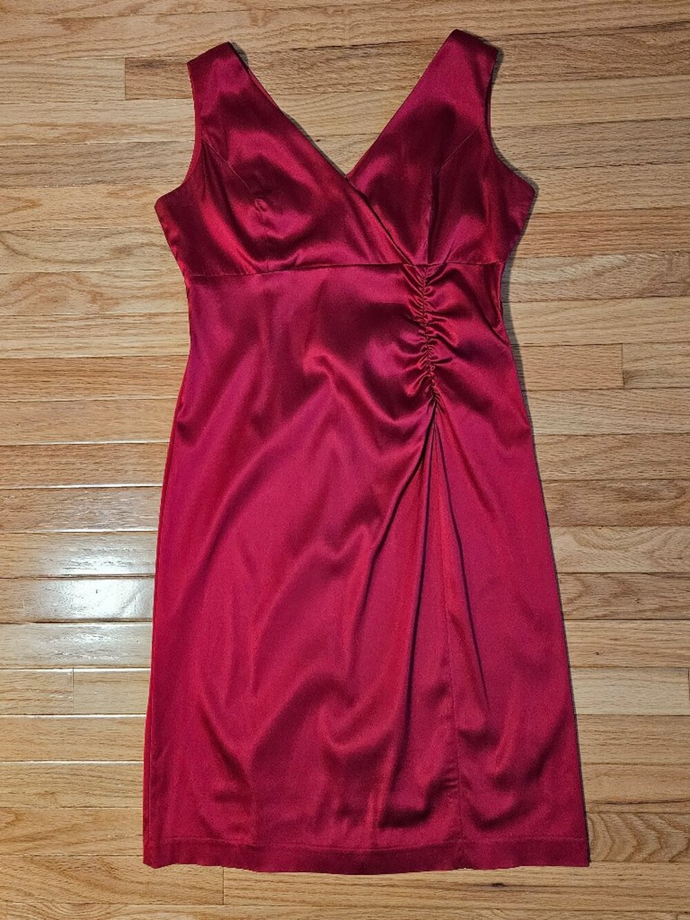 Donna Ricco Women's Vibrant Dark Pink Sleeveless Bodycon Sheath Dress Size 14